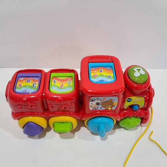 Vtech Roll and Surprise Animal Train Pop Up Animals.  10" - Picture 9 of 16